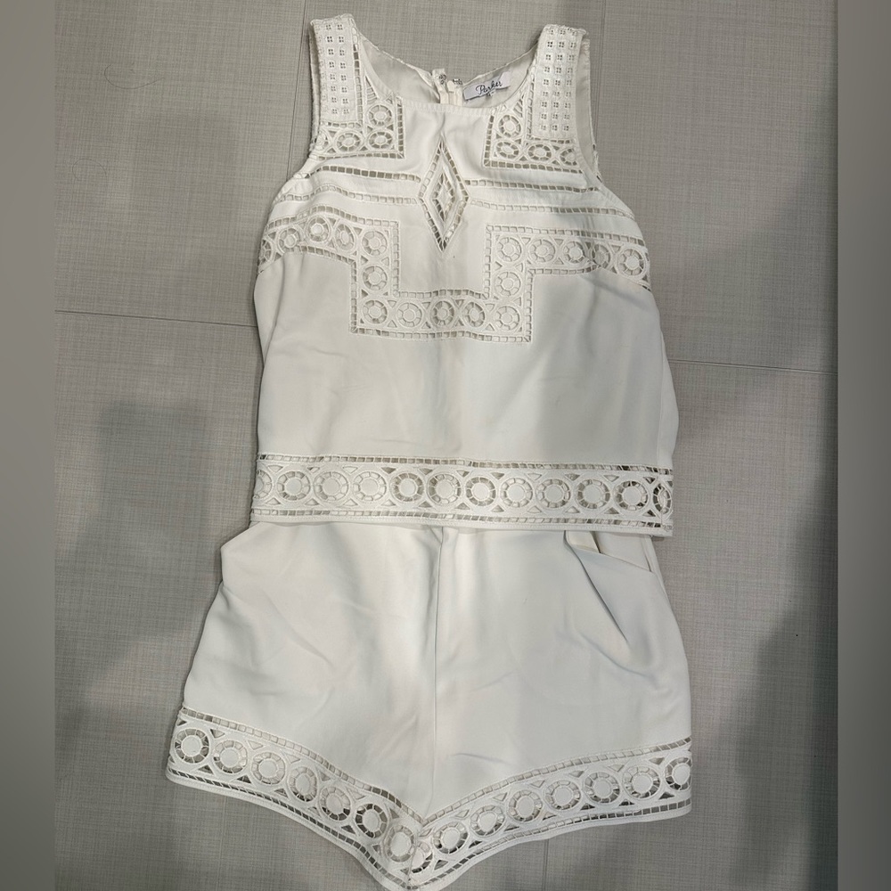 White Parker Romper